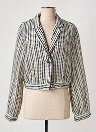 Sacou finisaj interior dublat albastru THE KORNER femme