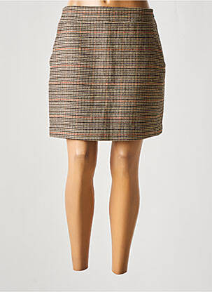 Fustă scurtă bej SUNCOO femeie