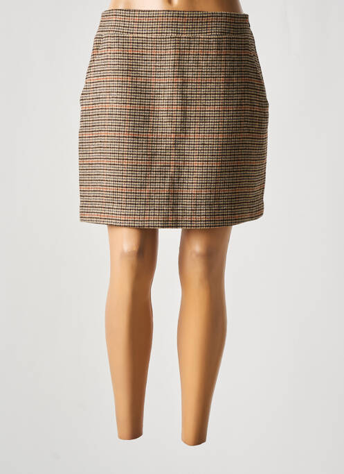 Fustă scurtă bej SUNCOO femeie