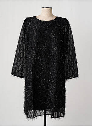 Rochie midi mâneci lungi mâneci lungi negru FRANSA femeie