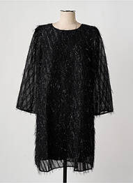 Rochie midi mâneci lungi mâneci lungi negru FRANSA femme