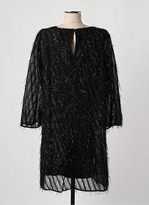 Rochie midi mâneci lungi mâneci lungi negru FRANSA femeie