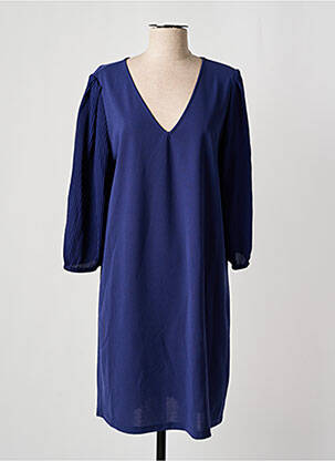 Rochie midi mâneci 3/4 mâneci 3/4 albastru VERO MODA femeie