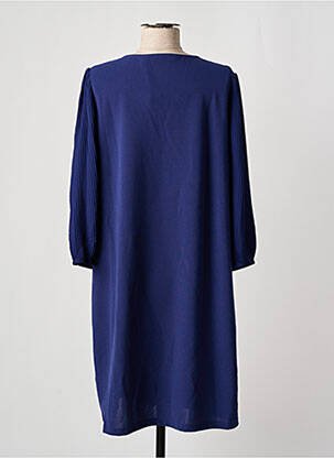 Rochie midi mâneci 3/4 mâneci 3/4 albastru VERO MODA femeie
