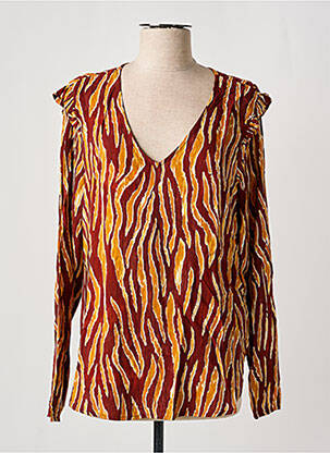 Bluză maro ICHI femeie