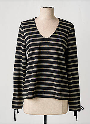 Top guler în v mâneci lungi negru VERO MODA femeie