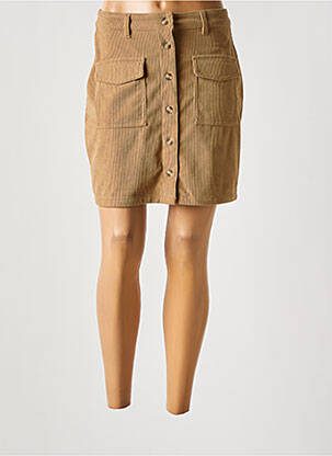 Fustă scurtă bej închis VERO MODA femeie