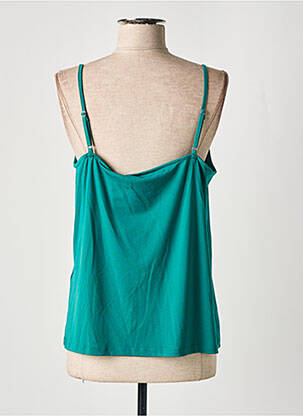 Top țesătură crep bretele subțiri verde VERO MODA femeie