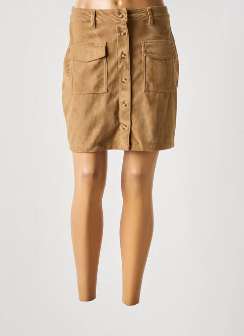 Fustă scurtă bej închis VERO MODA femeie