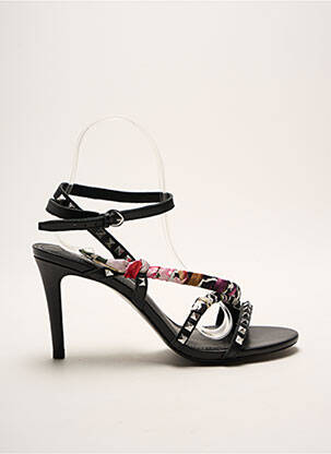 Sandale/pantofi decupați toc cui. toc de 7 la 9 cm negru ASH femeie