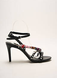 Sandale/pantofi decupați toc cui. toc de 7 la 9 cm negru ASH femeie