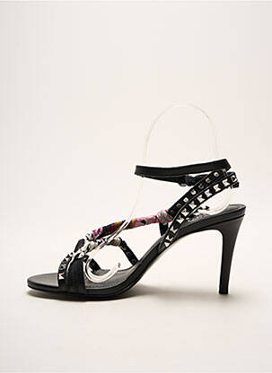 Sandale/pantofi decupați toc cui. toc de 7 la 9 cm negru ASH femeie