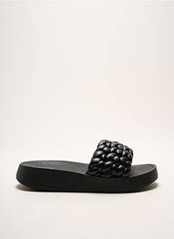 Mulete/saboți material neted toc de 4 la 6 cm negru ASH femeie