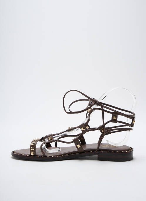 Sandale/Pantofi decupați maro ASH femeie