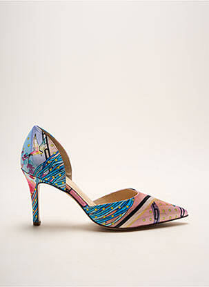 Pantofi cu toc albastru HOGL femeie