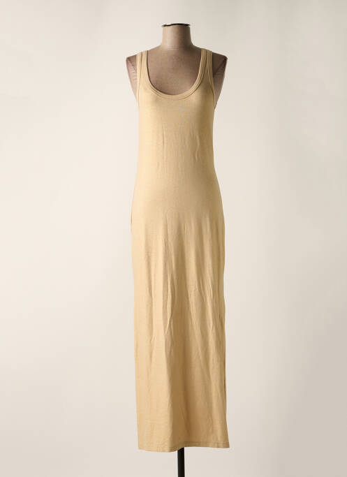 Rochie lungă auriu MAJESTIC FILATURES femeie