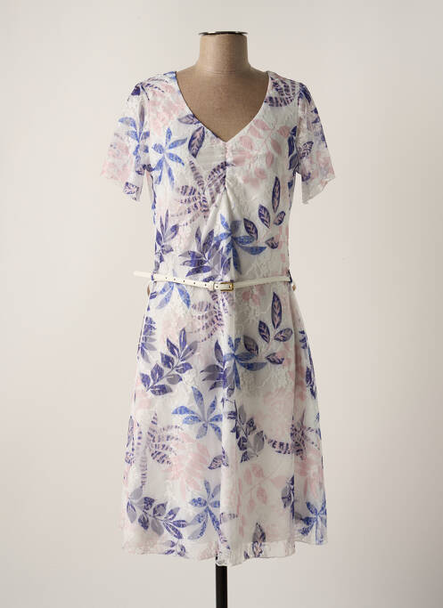 Rochie midi alb CHRISTINE LAURE femeie