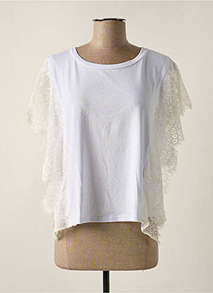 Tricou alb PLEASE femeie