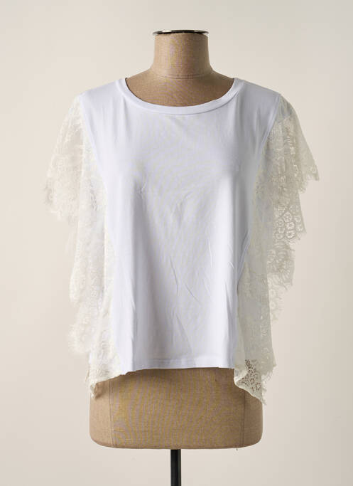 Tricou alb PLEASE femeie