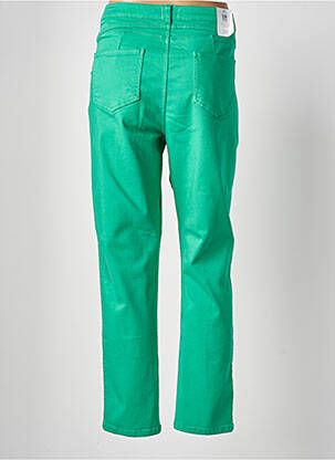 Pantalon slim țesătură poplin mărime normală verde C'EST BEAU LA VIE femeie