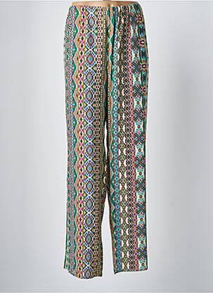 Pantalon larg bej GEVANA femeie