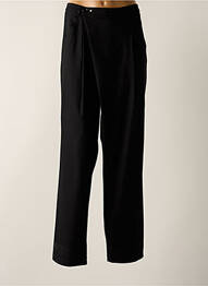 Pantalon drept elasticitate talie înaltă negru HIGH femeie