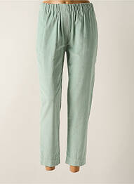 Pantalon 7/8 talie înaltă talie înaltă verde ROSSO 35 femme