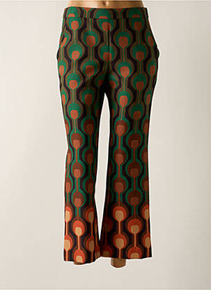 Pantalon 7/8 elasticitate mărime normală verde MALIPARMI femeie
