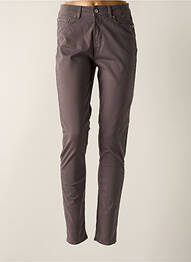 Pantalon slim țesătură poplin talie înaltă gri PAUL SMITH femeie
