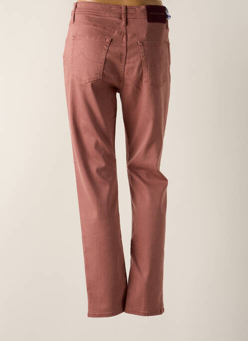Blugi cu croială dreaptă roz JACOB COHEN femeie