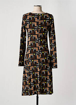 Rochie midi mâneci lungi mâneci lungi negru MALIPARMI femeie