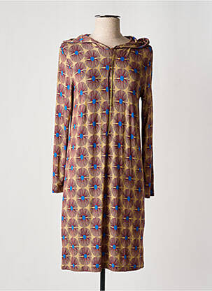 Rochie midi mâneci lungi mâneci lungi bej SIYU femeie