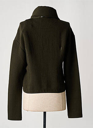 Jachete casual guler rotund verde HIGH femeie