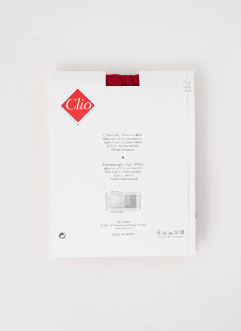 Colanți roșu CLIO femeie