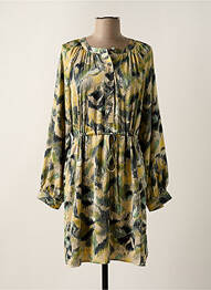 Rochie scurtă mâneci lungi mâneci lungi verde SEE U SOON femeie