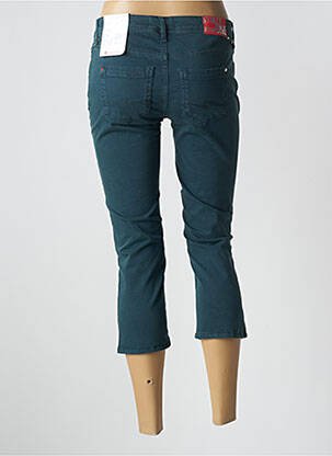 Pantalon trei sferturi elasticitate talie joasă verde STREET ONE femeie