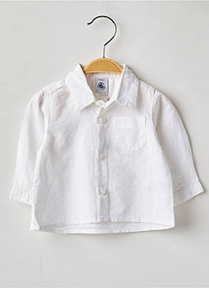 Cămașă cu mâneci lungi alb PETIT BATEAU băiat