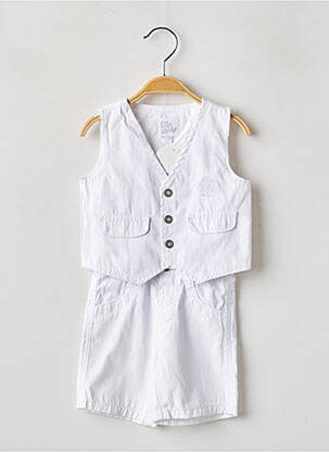 Set pantaloni alb P'TITES CANAILLES băiat