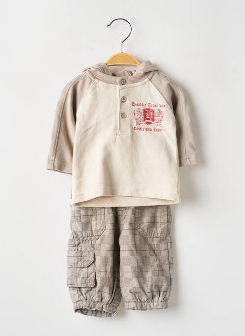 Set pantaloni bej P'TITES CANAILLES băiat