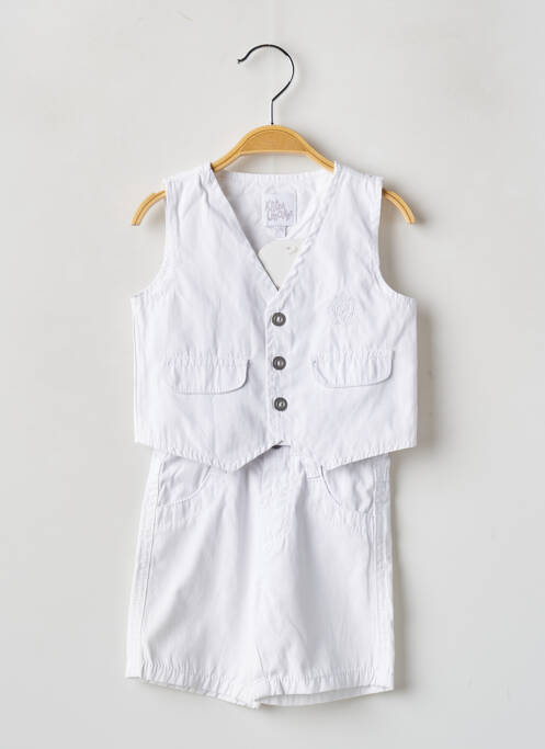 Set pantaloni alb P'TITES CANAILLES băiat