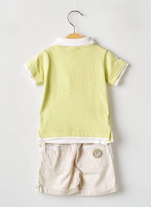 Set șort bej P'TITES CANAILLES băiat