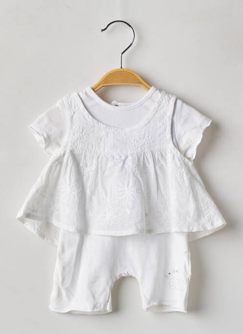 Salopetă-pantalon alb WIPLALA fată