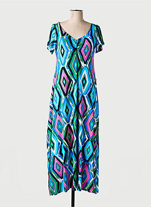 Rochie lungă albastru AN II VITO femeie