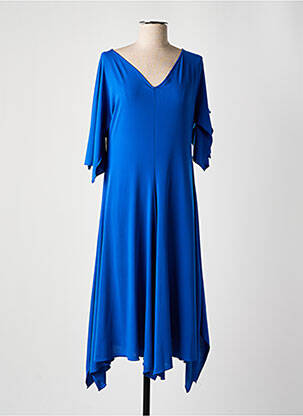 Rochie midi mâneci 3/4 mâneci 3/4 albastru AN II VITO femeie