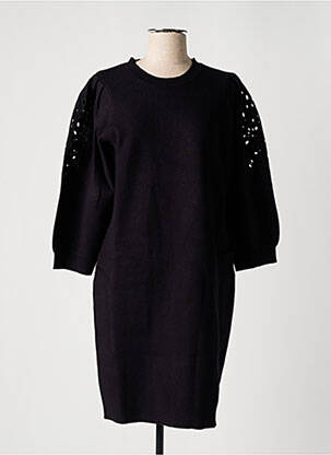 Rochie pulover strânsă pe partea de jos mâneci 3/4 negru ESQUALO femeie