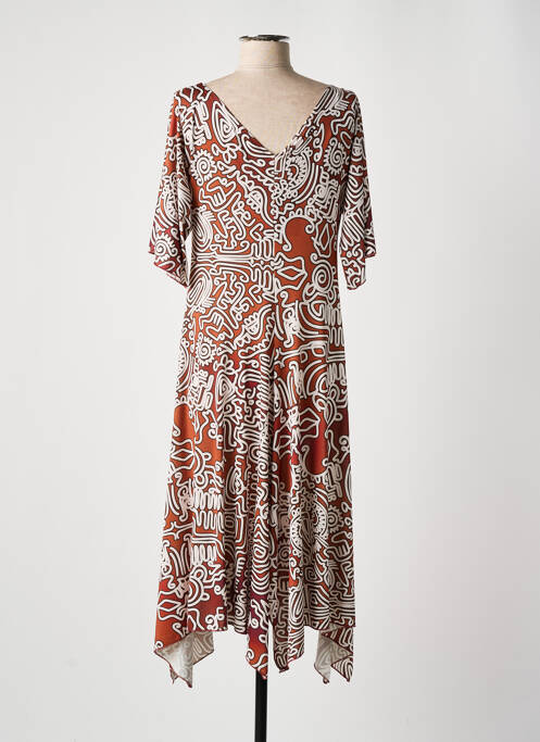 Rochie midi maro AN II VITO femeie