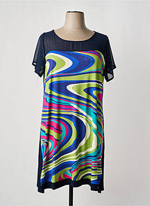 Tunică mâneci scurte albastru AN II VITO femeie