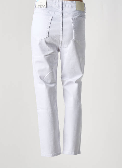 Blugi cu croială slim alb MAT. femeie