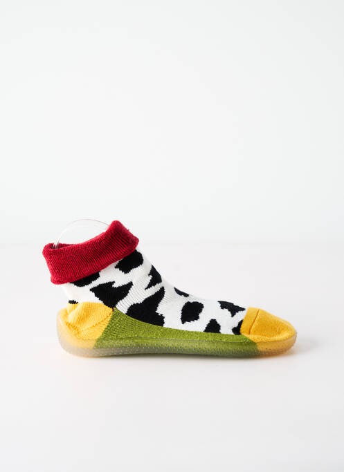 Papuci/pantofi de casă imprimare toc plat până la 3 cm galben BERTHE AUX GRANDS PIEDS femme