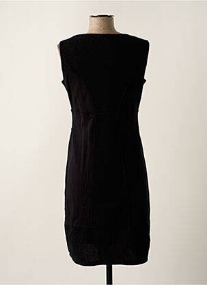Rochie midi fără mâneci fără mâneci negru MALOKA femeie